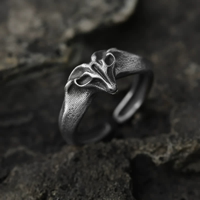 Buddha Stones Year of the Goat 999 Sterling Silver Auspicious Sheep Protection Open Ring - image 1
