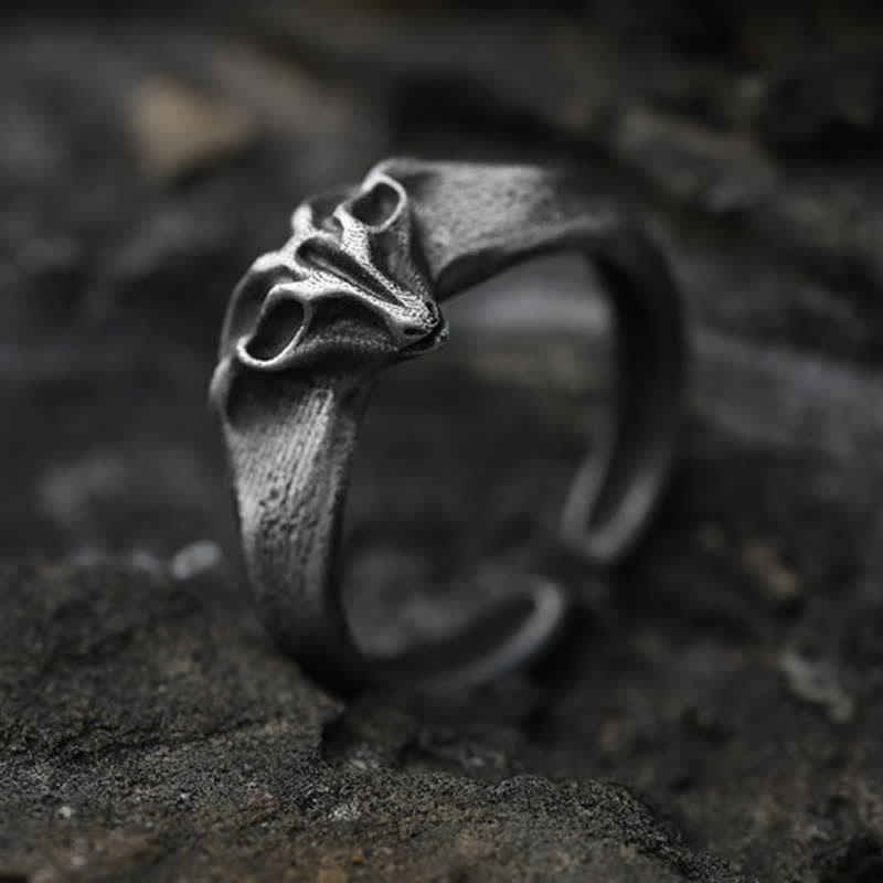Buddha Stones Year of the Goat 999 Sterling Silver Auspicious Sheep Protection Open Ring - Approx. 17.6-19.8mm(US7-US10) - image 0