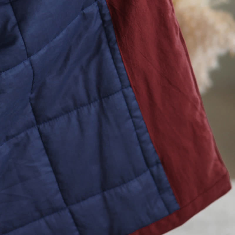 Buddha Stones Winter Casual Minimalist Drawstring Solid Women's Coat With Pockets - image 11