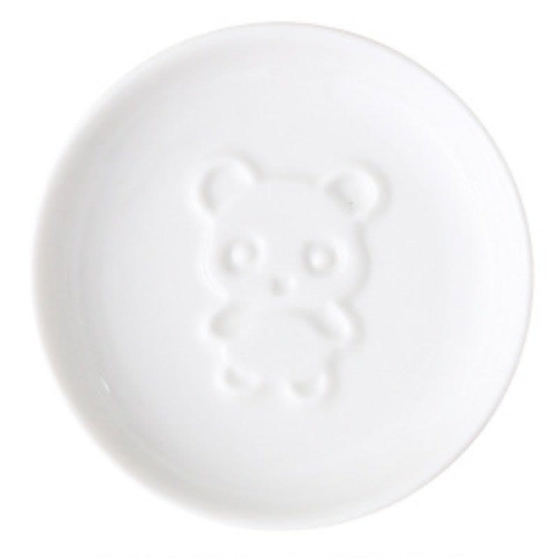 Buddha Stones White Ceramic Panda Relief Mini Sauce Dish - Round(Approx. 8.8 cm × 8.8 cm × 1.8 cm) - Stand - image 2