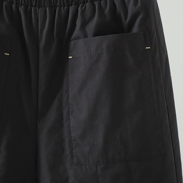 Buddha Stones Fall Winter Casual Basic Solid Ankle Pants Women's Straight Leg Pants With Pockets - image 7