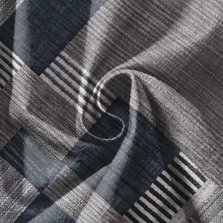 Buddha Stones Pure Cotton Patchwork Plaid Stripe Pattern Drawstring Men's Harem Pants With Pockets - image 17