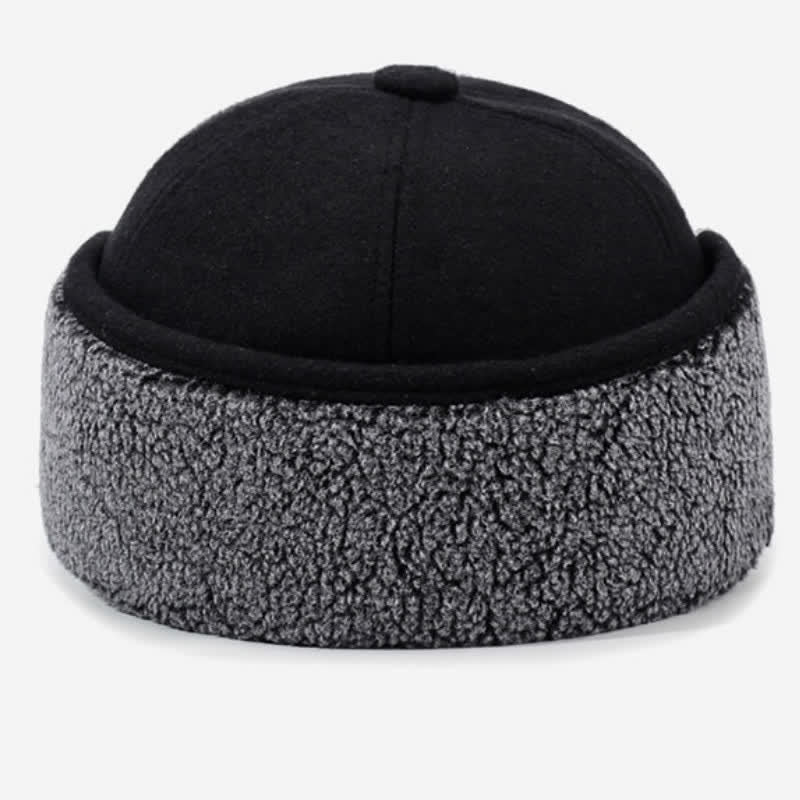 Buddha Stones Winter Plush Trim Earflap Baseball Style Men's Hat - image 5