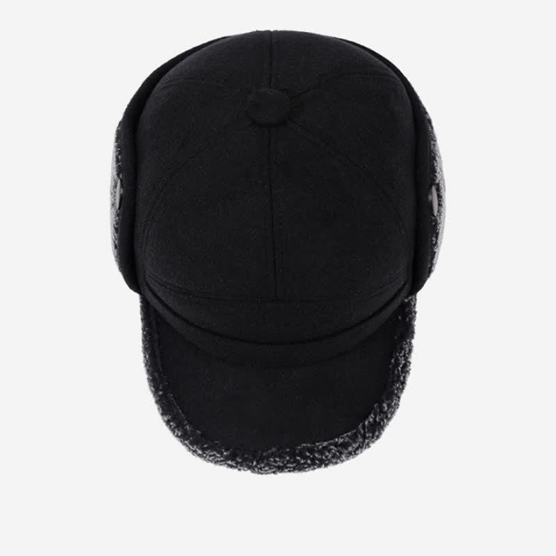 Buddha Stones Winter Plush Trim Earflap Baseball Style Men's Hat - image 12