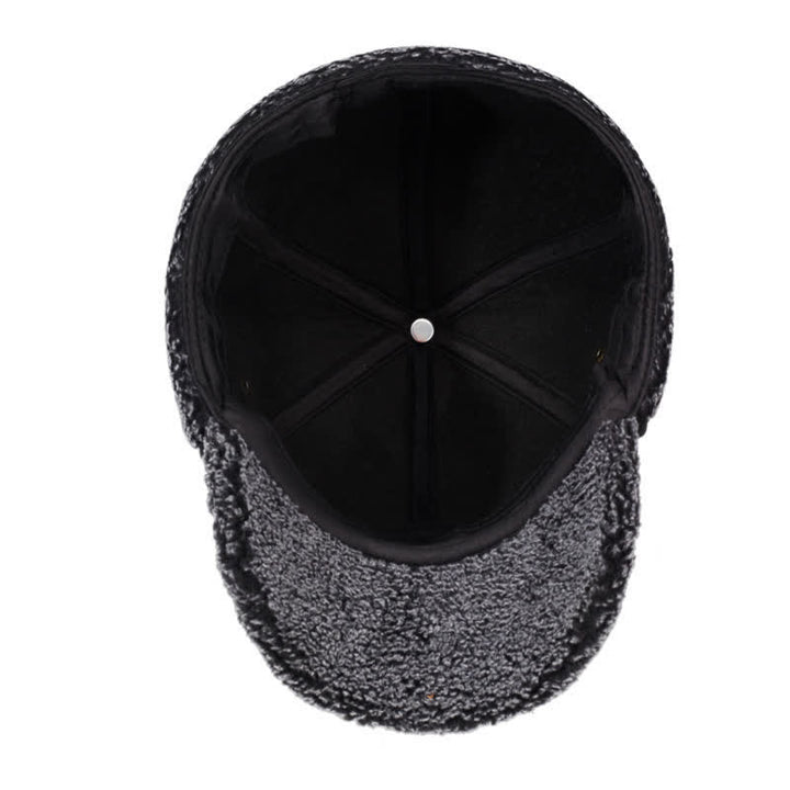 Buddha Stones Winter Plush Trim Earflap Baseball Style Men's Hat - image 6