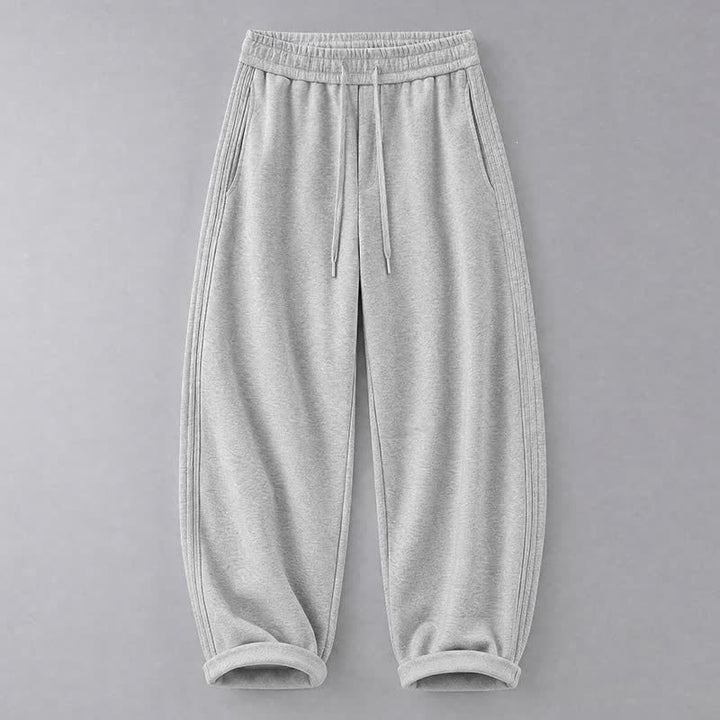 Buddha Stones Fall Winter Casual Drawstring Solid Long Pants Men's Tapered Pants With Pockets - DarkGray - US/UK/AU42，EU52 (3XL) - image 0