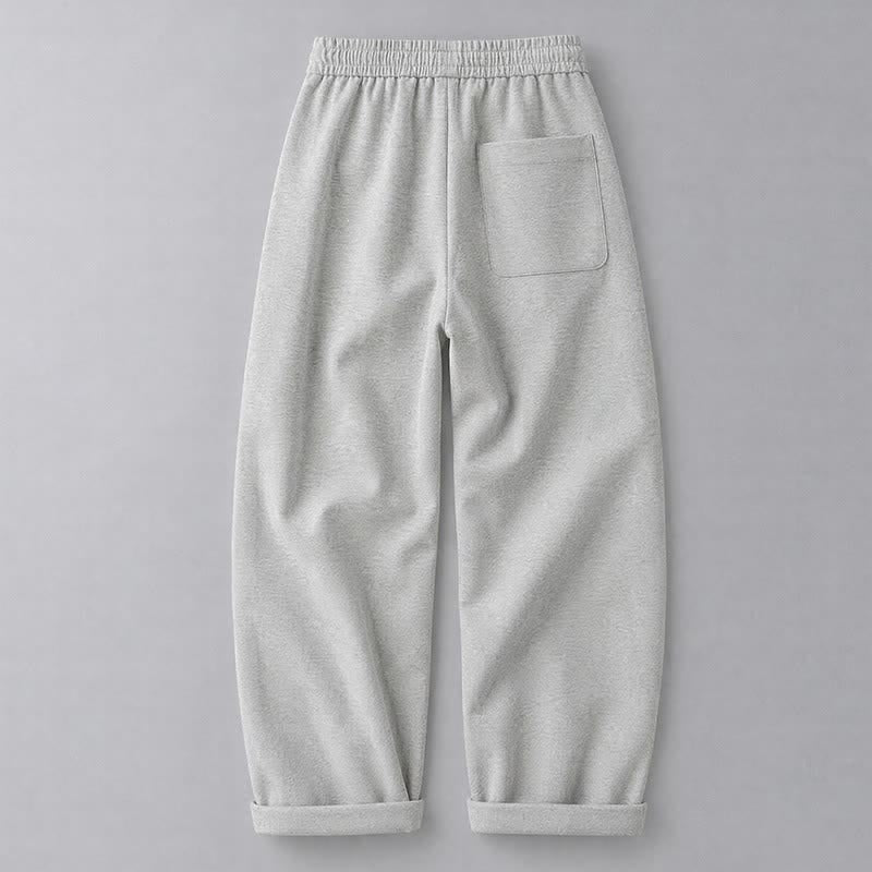 Buddha Stones Fall Winter Casual Drawstring Solid Long Pants Men's Tapered Pants With Pockets - image 1