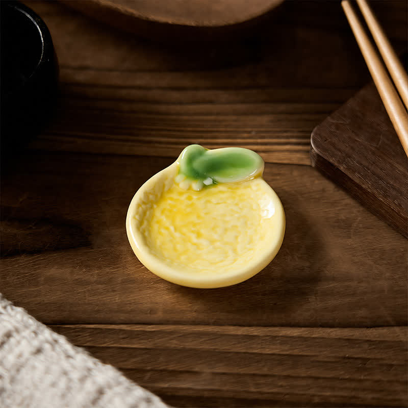 Buddha Stones Mini Ceramic Fruit Design Chopstick Holder - image 3