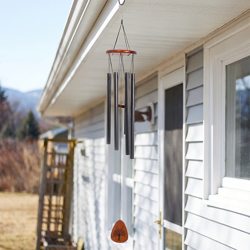 Buddha Stones The Tree Of Life Serenity Retro Six Aluminum Tubes Wind Chime - image 1
