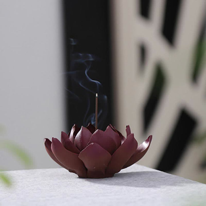 Tibetan Lotus Positive Peace Incense Burner Decoration - image 4