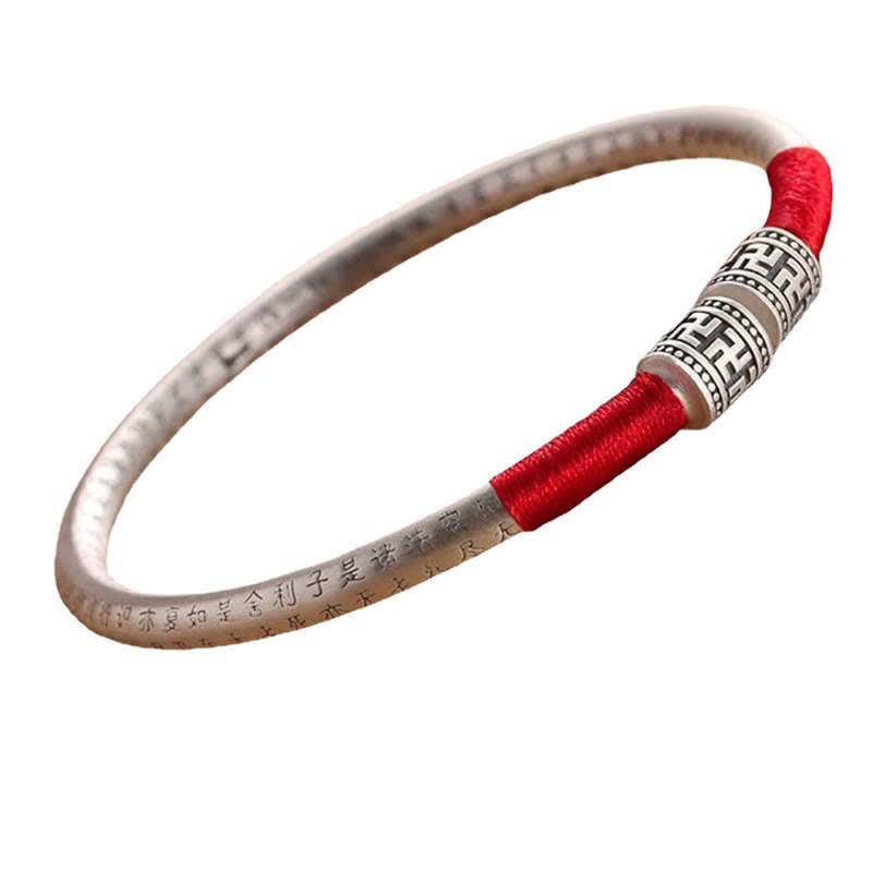 Buddha Stones Tibet Om Mani Padme Hum Luck Red String Bracelet Bangle - image 9