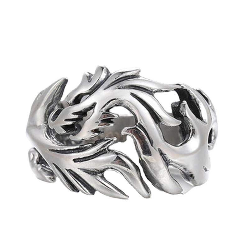 Buddha Stones Dragon Pattern Protection Strength Adjustable Ring - image 21