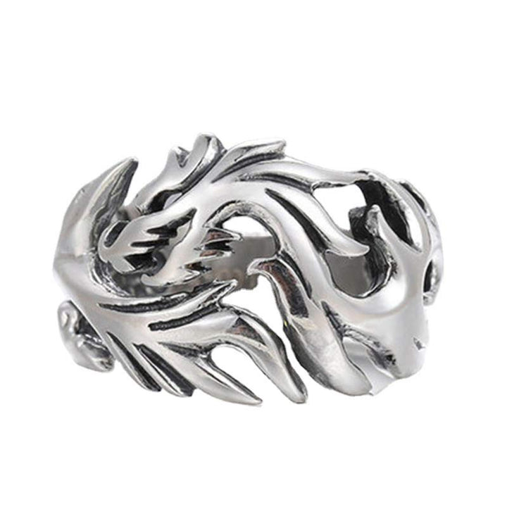 Buddha Stones Dragon Pattern Protection Strength Adjustable Ring - image 21