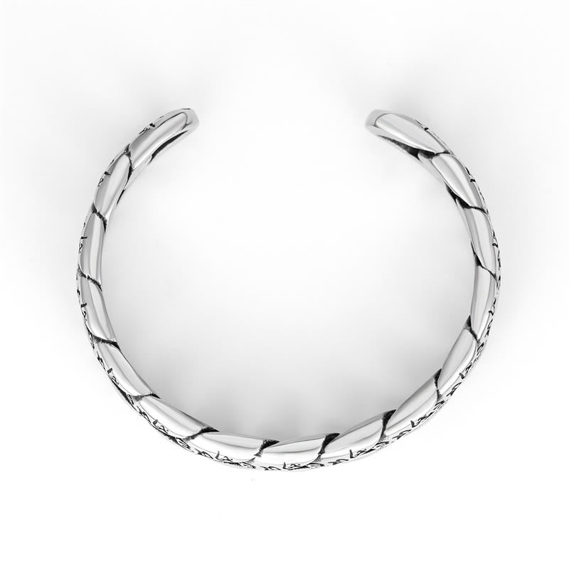 Buddha Stones Tibetan Om Mani Padme Hum Mantra Titanium Steel Peace Cuf Bangle Bracelet - image 6