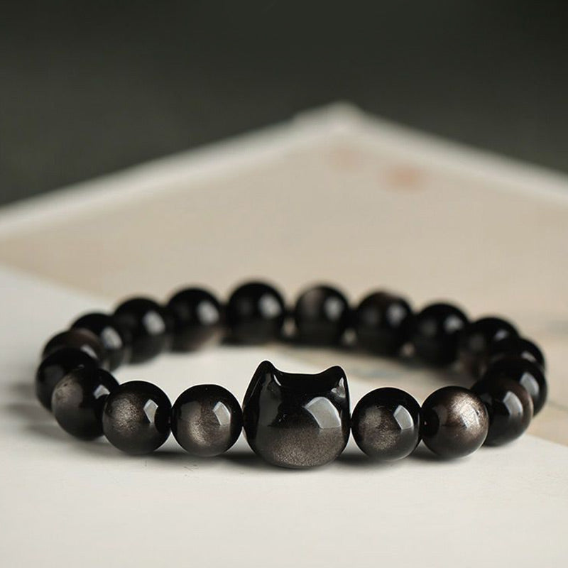Buddha Stones "All the best for Luck and Confidence" Lovely Cat Bracelet Includes Gift Message Card - image 18