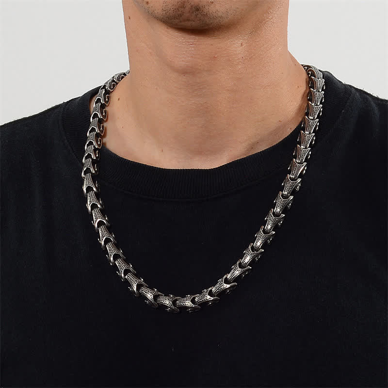 Buddha Stones Dragon Pattern Titanium Steel Protection Necklace Pendant Bracelet - image 13