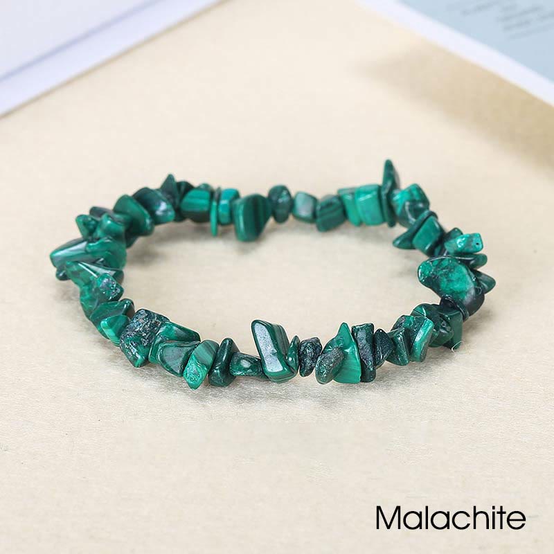 Natural Irregular Shape Crystal Stone Warmth Soothing Bracelet