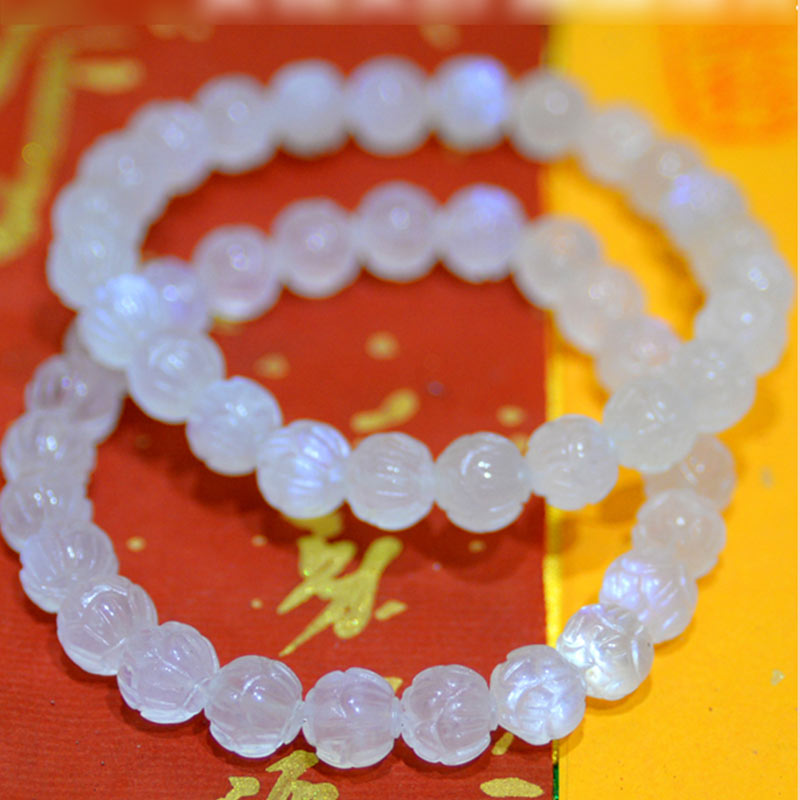 Natural Moonstone Lotus Love Bracelet - image 11