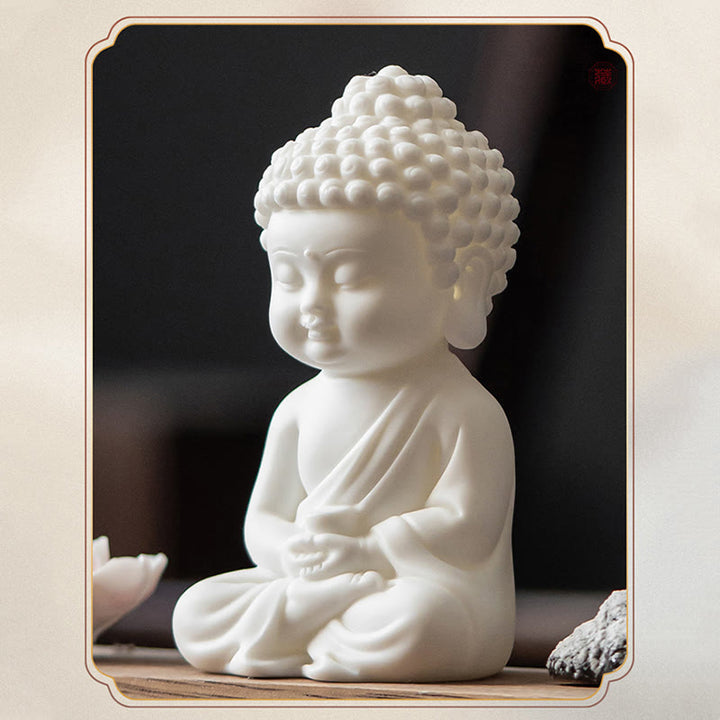 Buddha Stones Lotus Flower Tathagata Kwan Yin Avalokitesvara Ksitigarbha Meditation Ceramic Stick Incense Burner Decoration - image 5