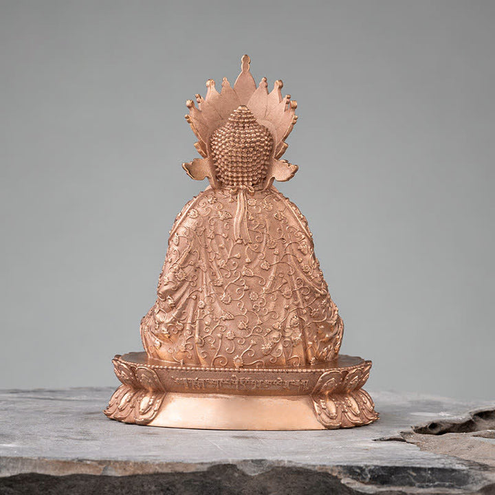 Buddha Shakyamuni Figurine Compassion Handmade Copper Statue Decoration - image 6