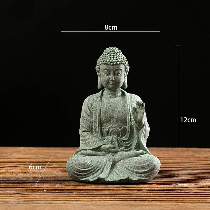 Tibetan Meditation Contemplation Buddha Serenity Compassion Statue Figurine Decoration - Meditation 8*6*12cm - image 2