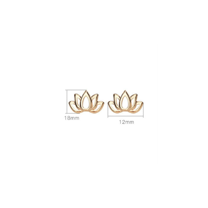 Buddha Stones 925 Sterling Silver Lotus Flower Blessing Earrings - image 8