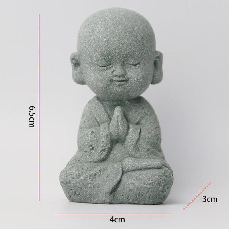 Buddha Stones Meditation Prayer Monk Buddha Statue Serenity Home Decoration - image 13