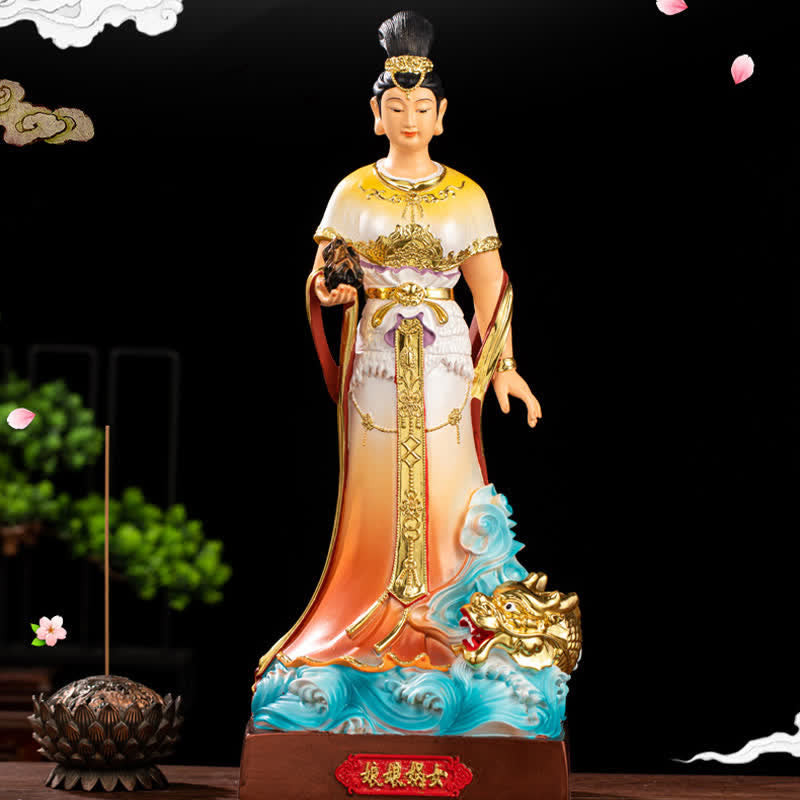 Bodhisattva Nuwa Protection Resin Statue Home Decoration - image 4