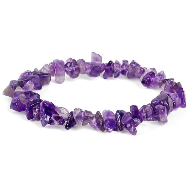 Buddha Stones Amethyst Lazurite Lapis Lazuli Various Crystal Stone Healing Positive Bracelet - image 0