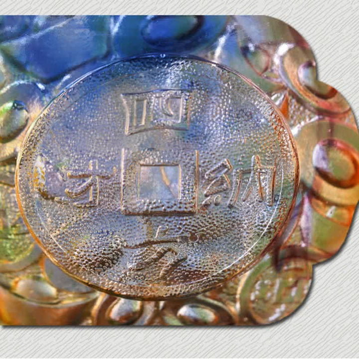 Handmade Liuli Crystal Treasure Bowl Art Piece Home Decoration - image 17