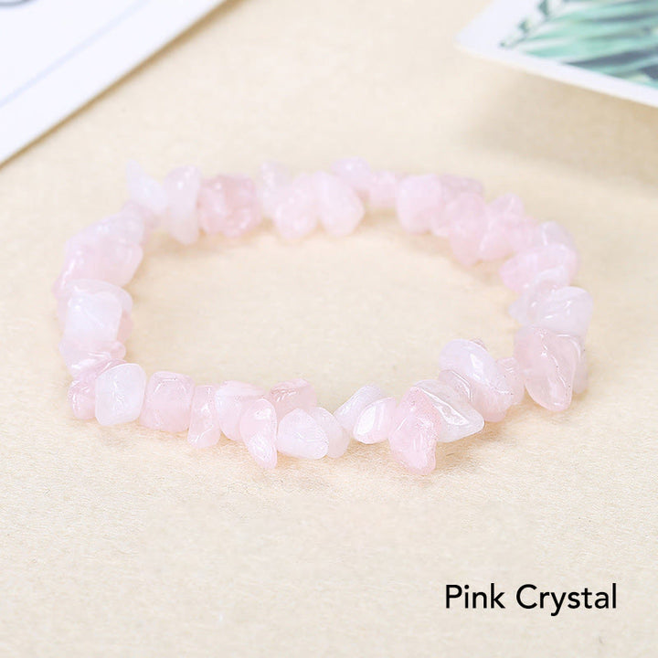 Natural Irregular Shape Crystal Stone Warmth Soothing Bracelet