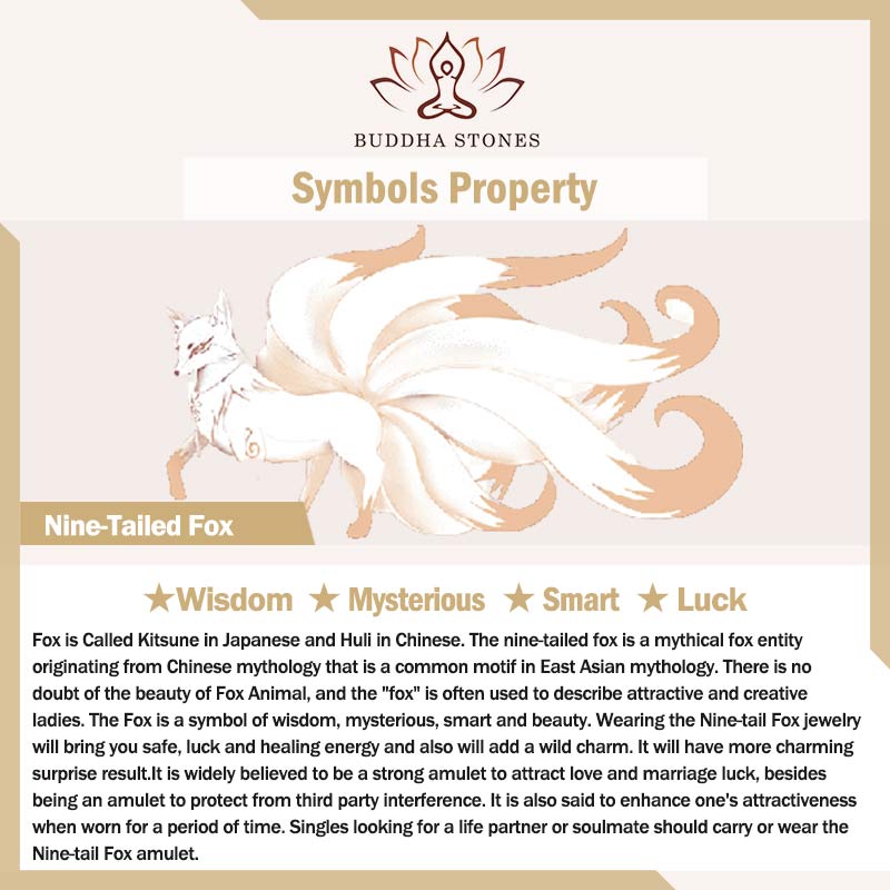 Buddha Stones Natural Rainbow Obsidian Gold Sheen Obsidian Nine Tailed Fox Positive Necklace Pendant - image 18