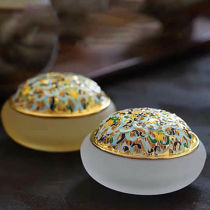 Lotus Liuli Crystal Healing Meditation Incense Burner - image 12