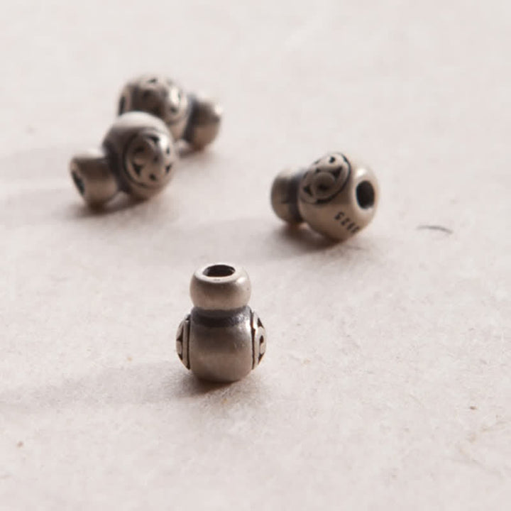 108 Mala Beads 925 Sterling Silver Citrine Sandalwood Turquoise Protection Prosperity Bracelet - image 18