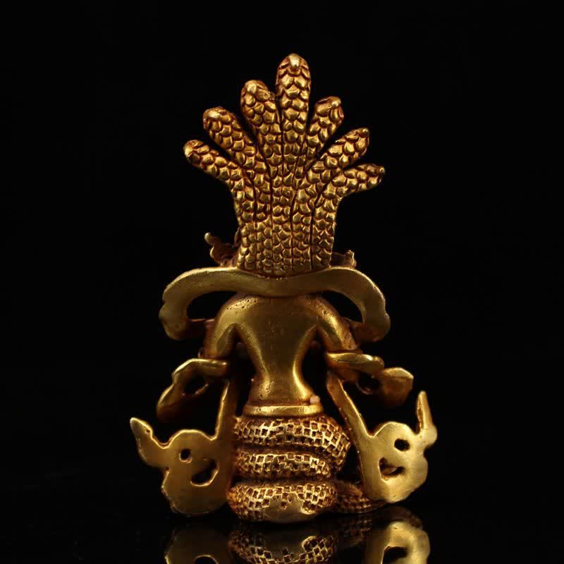 Bodhisattva Nagarjuna Protection Copper Statue Decoration - image 7