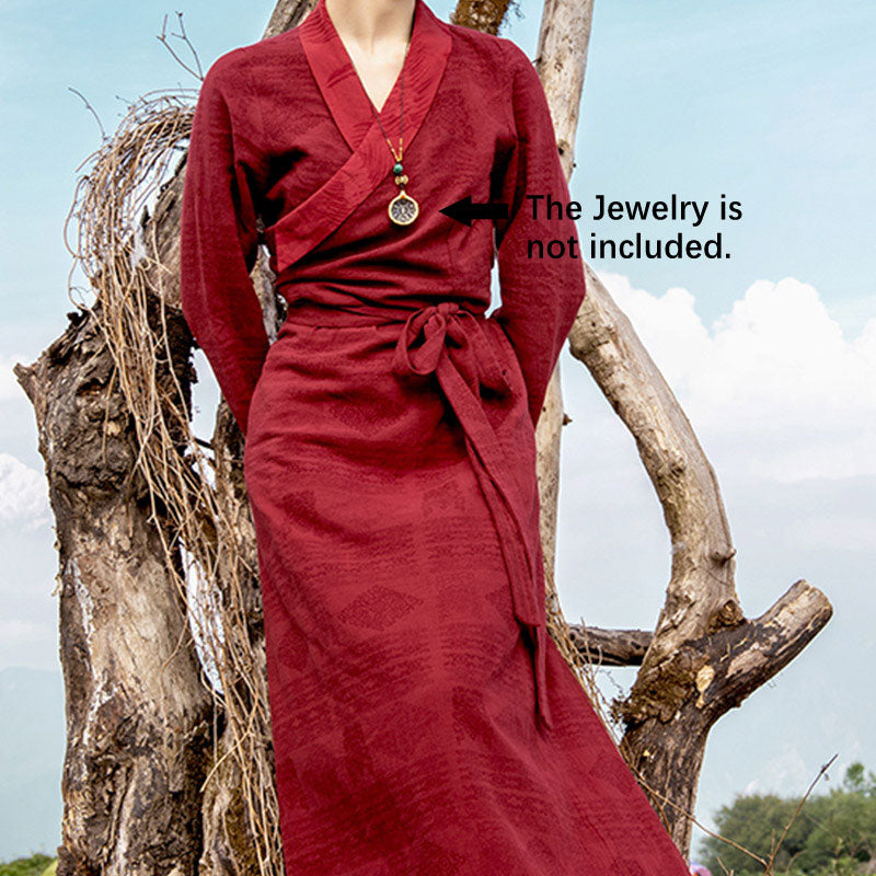 Tibetan Dress Clothing Lhasa Long Wrap Dress Maxi Dress Women Clothing - image 6