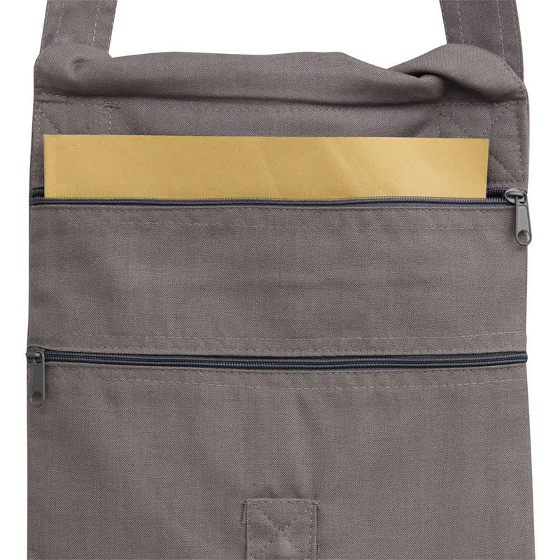 Lotus Embroidered Spiritual Mind Practice Cotton Shoulder Bag Crossbody Bag - image 6