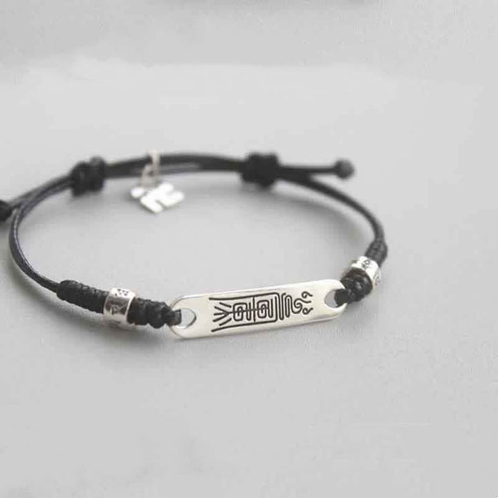 Buddha Stones 925 Sterling Silver Red String Luck Strength Braid Bracelet - image 9