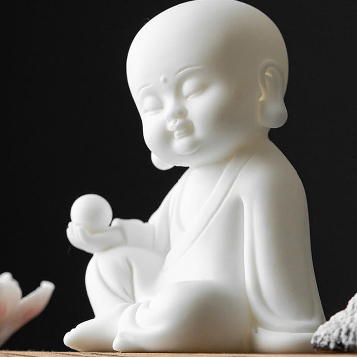 Buddha Stones Lotus Flower Tathagata Kwan Yin Avalokitesvara Ksitigarbha Meditation Ceramic Stick Incense Burner Decoration - image 16