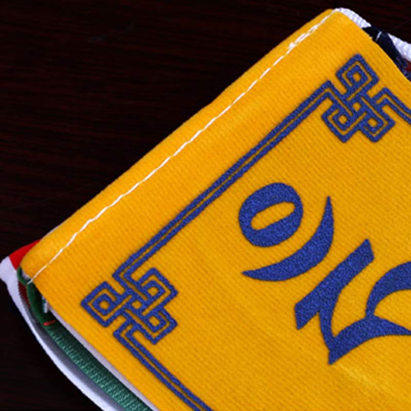 Tibetan Blessing Windhorse Om Mani Padme Hum Outdoor Car Prayer Flag Decoration - image 17