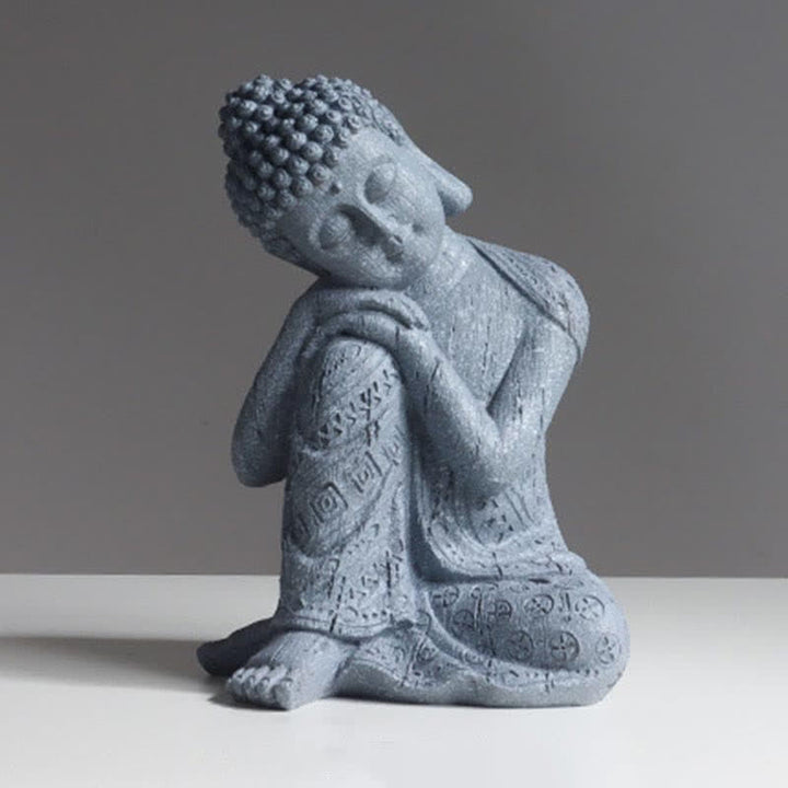 Tibetan Meditating Buddha Serenity Resin Statue Decoration - image 10