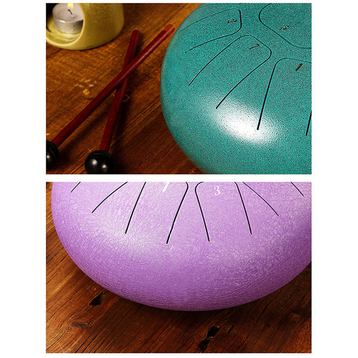 Buddha Stones Steel Tongue Drum Sound Healing Mindfulness Meditation Yoga Drum Kit 11 Note 8 Inch - image 22