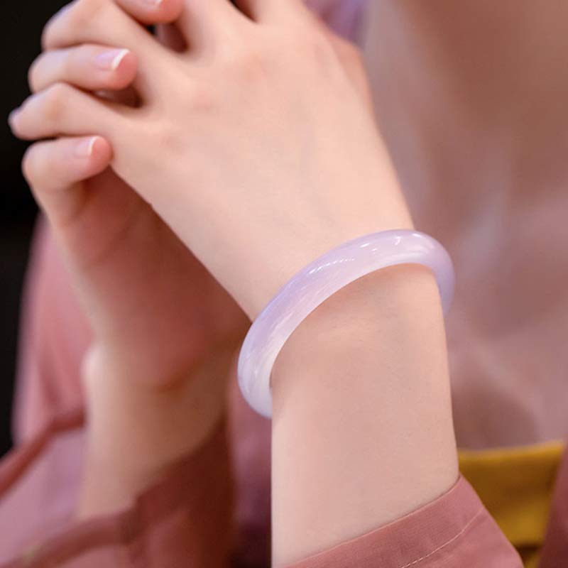 Buddha Stones Natural Chalcedony Harmony Positive Bracelet Bangle - image 16