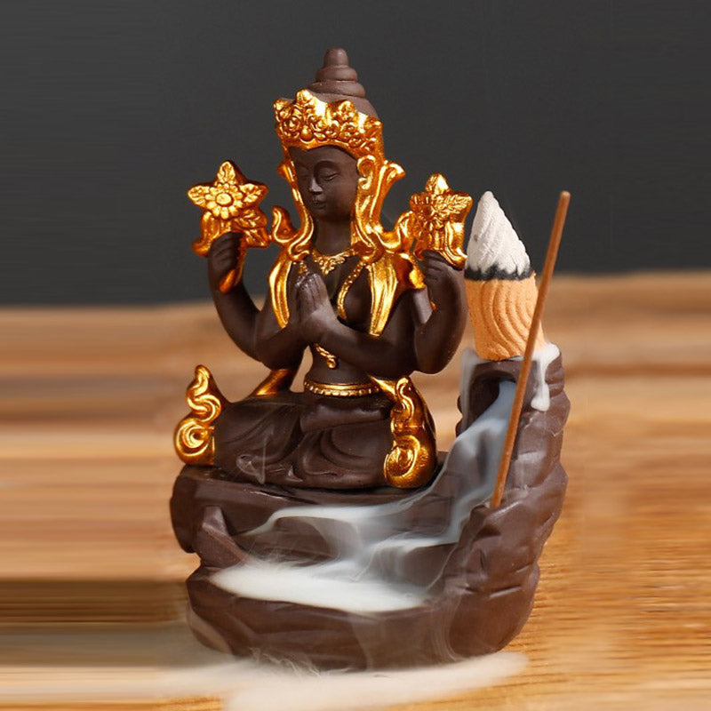 Buddha Stones Tibetan Buddha Healing Incense Burner Decoration - image 1