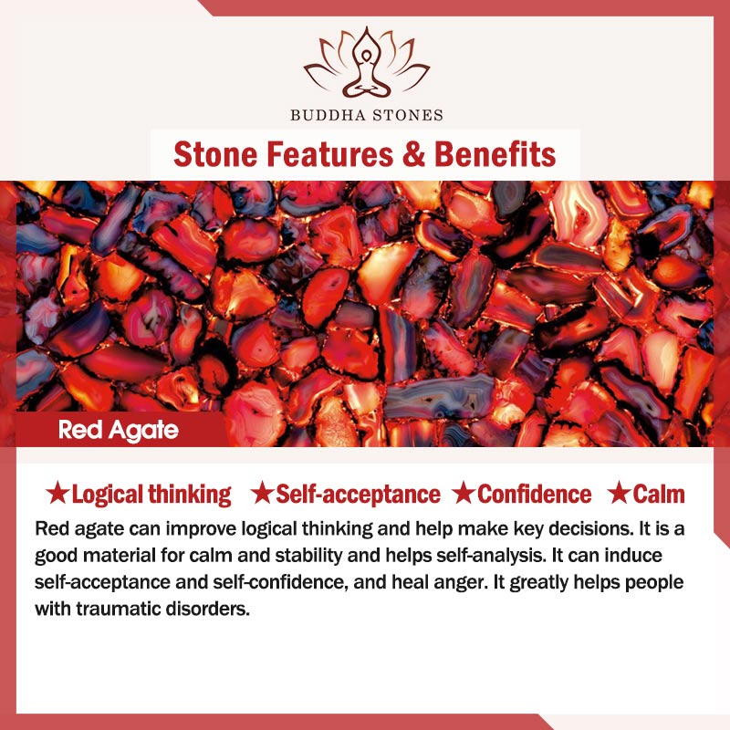 Buddha Stones Red Agate Amber Peach Charm Self-acceptance Bracelet - image 4