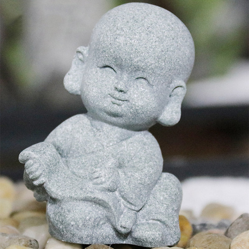 Buddha Stones Meditation Prayer Monk Buddha Statue Serenity Home Decoration - image 9