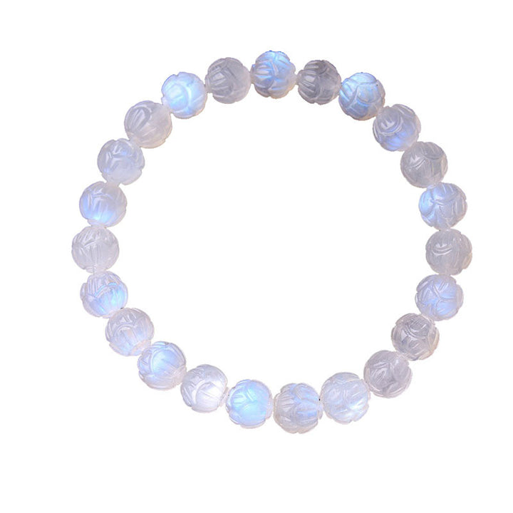Natural Moonstone Lotus Love Bracelet - image 14