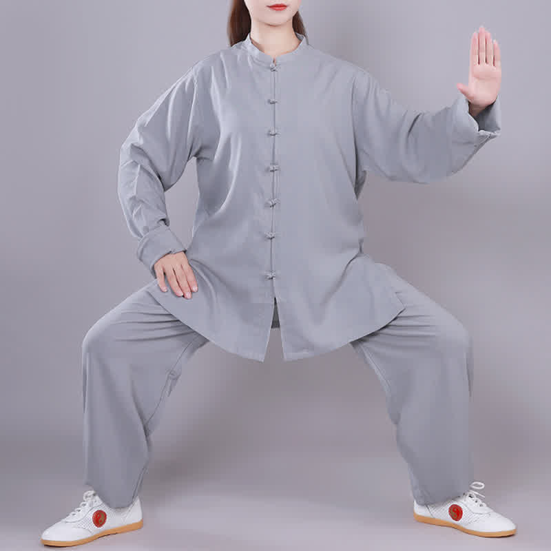 Tai Chi Qigong Meditation Prayer Spiritual Zen Practice Unisex Cotton Linen Clothing Set