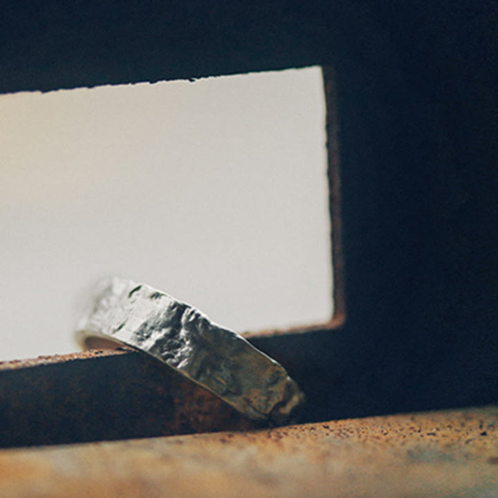 925 Sterling Silver Simple Design Blessing Couple Ring - image 14