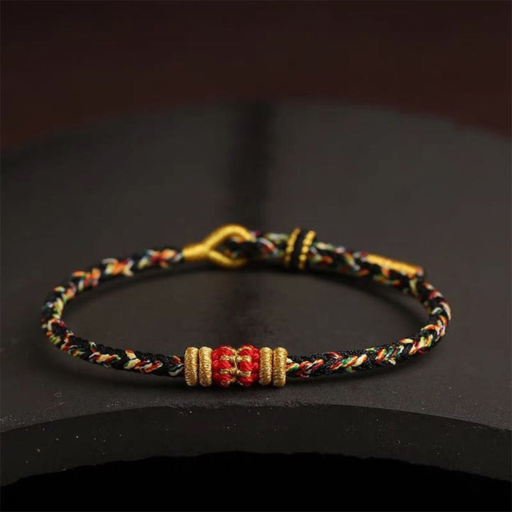 Buddha Stones Handmade Colorful Rope King Kong Knot Braided Luck Bracelet - image 17